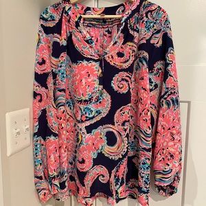 Lilly Pulitzer Elsa Top Pop Up for the Halibut